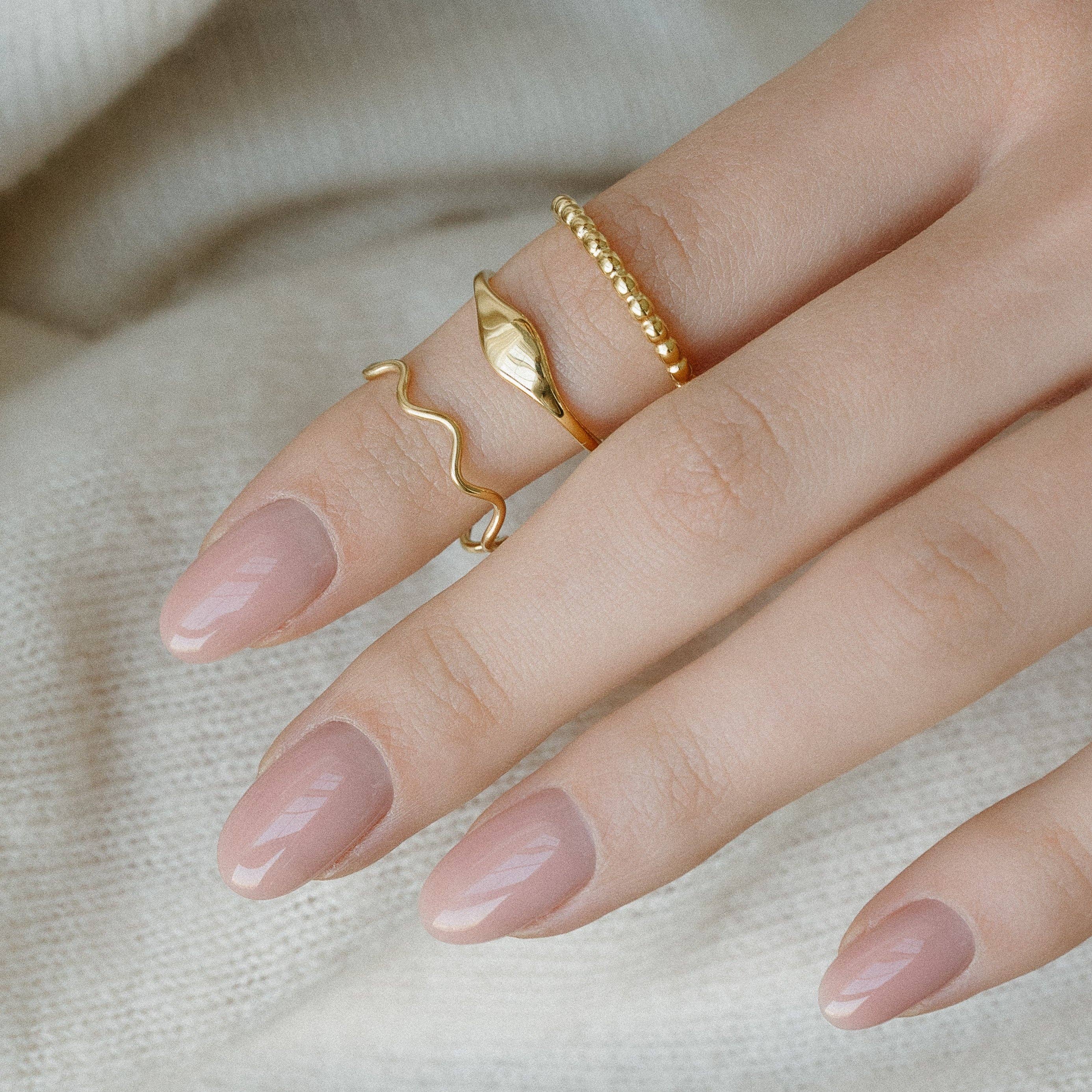PETITE GOLD - Wholesale Band/gestapelde ring - Daisy ring2