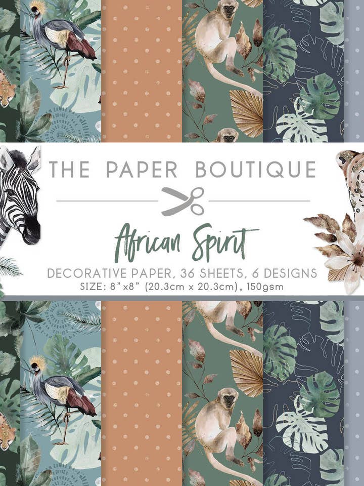 The Paper Boutique African Spirit 8 in x 8 in Paper Pad for wholesale by Ecstasy Crafts Distributing