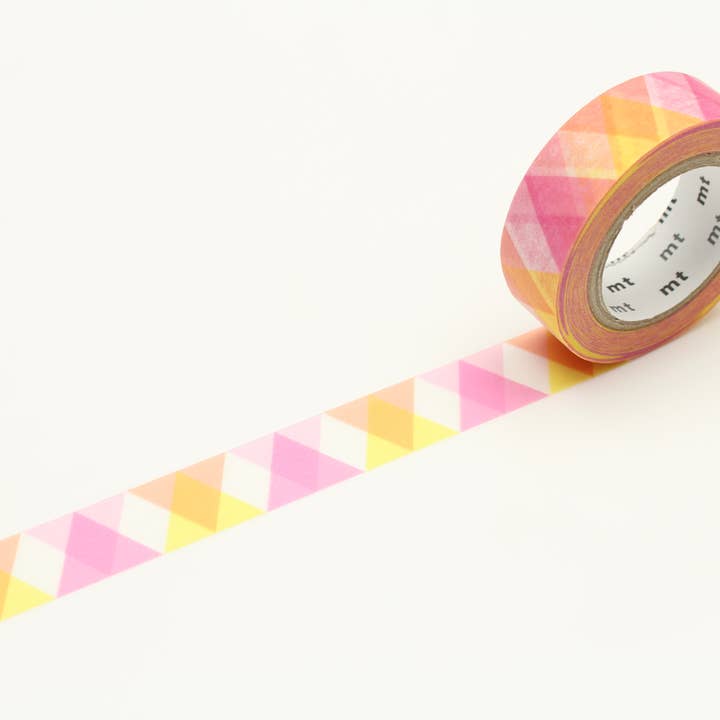 Cinta Washi - triángulo y diamante rosa mt basic MT01D335RZ para venta al por mayor de mt masking tape