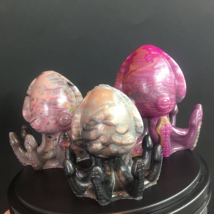 Something Squishy Toys - Wholesale Sex Toy - Squid - Multi-Color Silicone Butt Plug, Med Firmness3