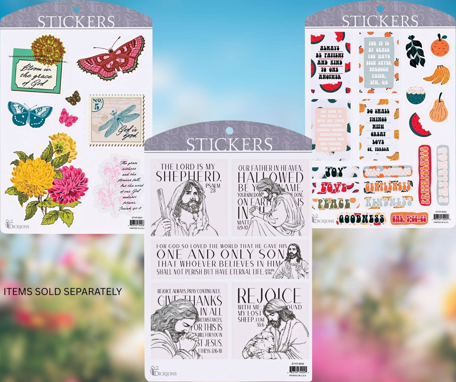 Dicksons – Großhandel Aufkleber – Sticker Früchte des Geistes Retro-Kollektion2