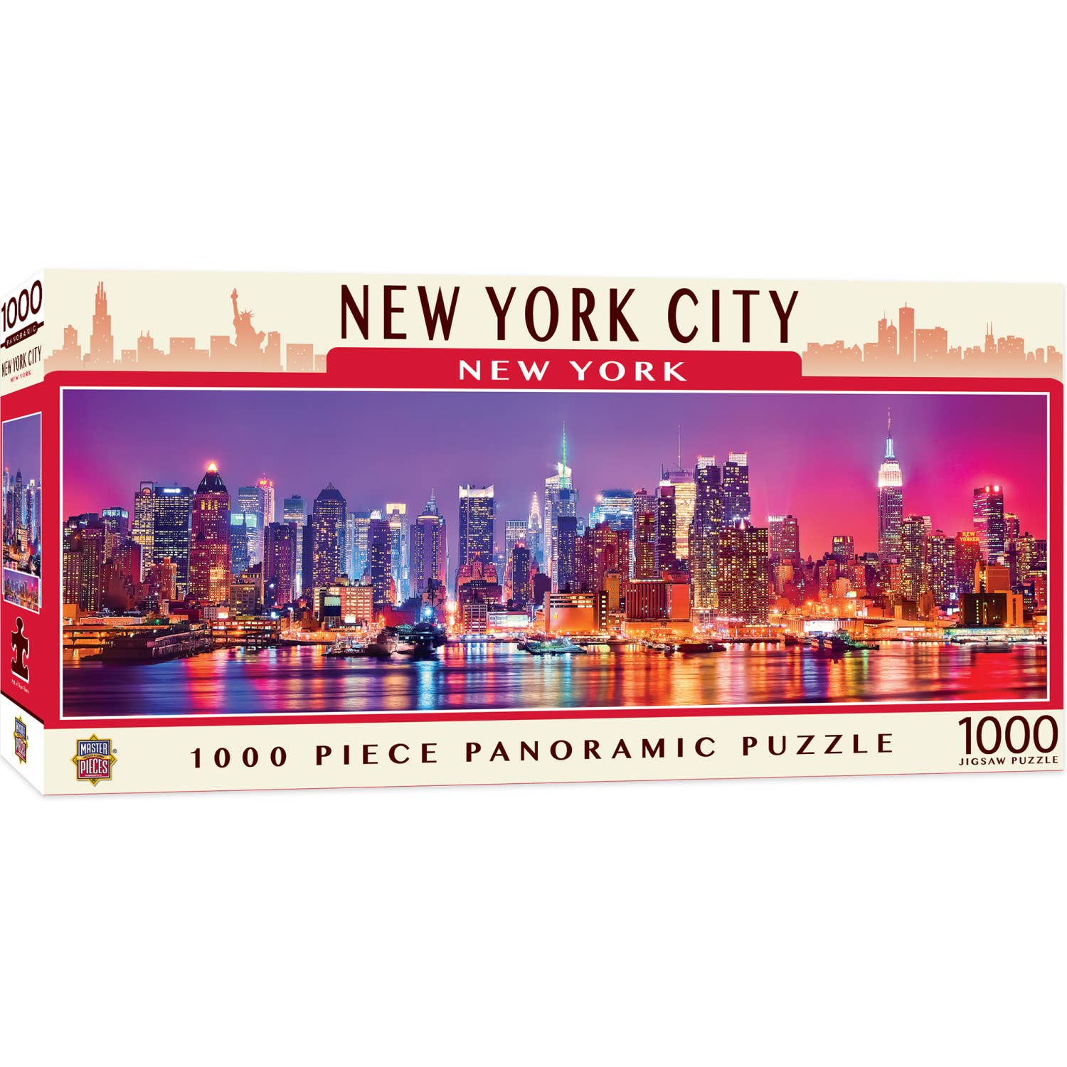 Masterpieces Puzzles - Wholesale Puzzle - Adult - New York City 1000 Piece Panoramic Puzzle0