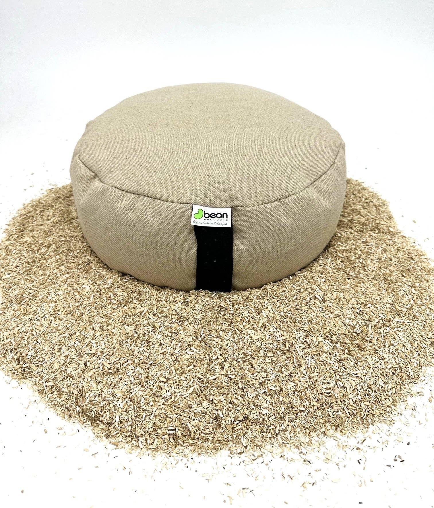 Bean Products - Wholesale Meditation Supplies - " ALL Hemp " Zafu Meditation Cushion - 100% Pure Hemp Fabric and Hemp Hurd Filling11