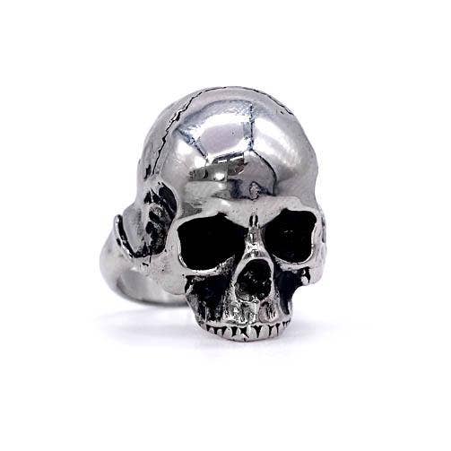 Mysticum Luna - Wholesale Cocktail/Statement Ring - Hel Skull Ring | Gothic Anatomical Jewellery Alternative1