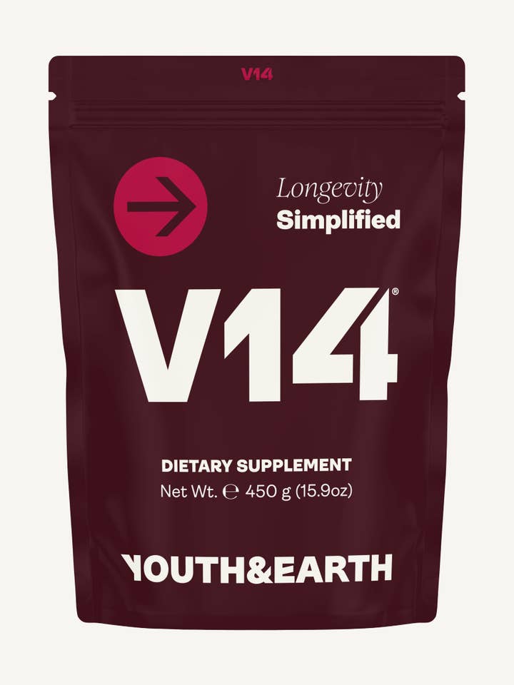 V14 Longevity Reds - 450g pose (pulver & ske) for engroshandel hos Youth & Earth