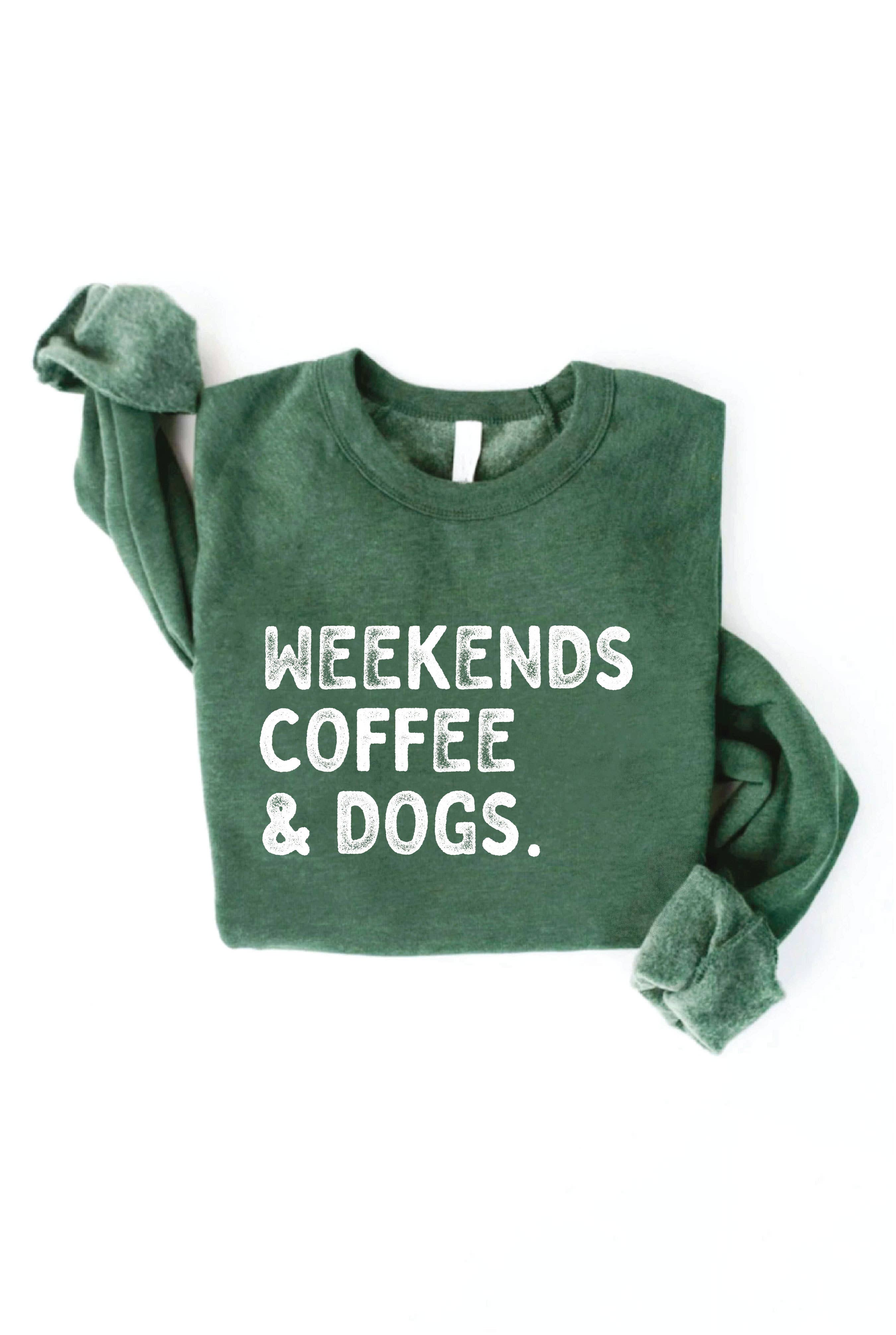 OAT COLLECTIVE - Venta al por mayor Sudadera estampada - Mujer - Sudadera estampada WEEKENDS COFFEE AND DOGS5