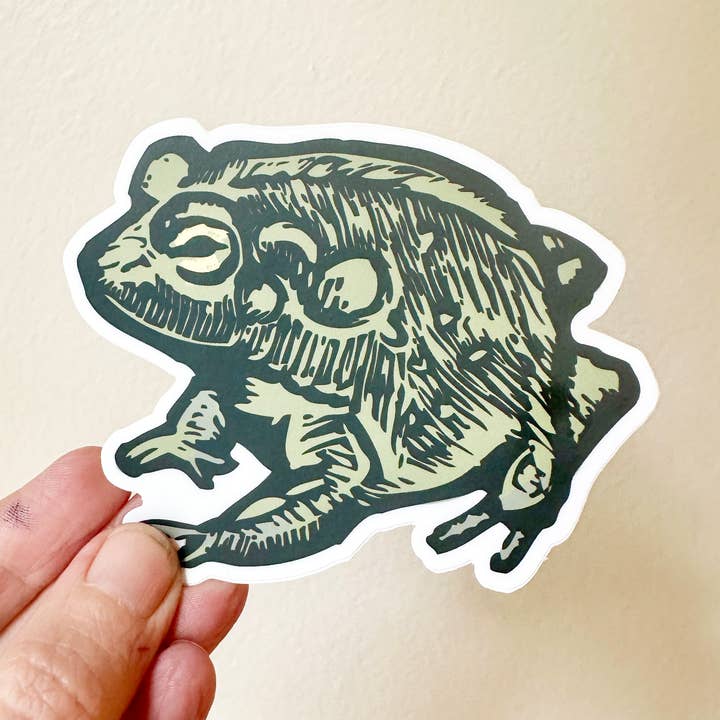 Toad Sticker for wholesale by Horse & Hare