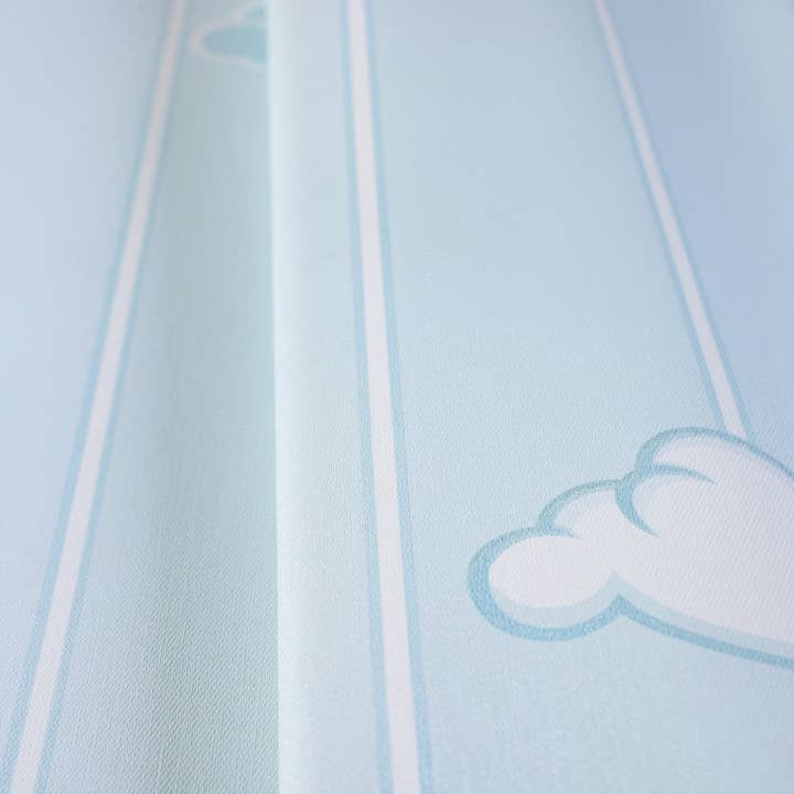 Walloro Luxury Embossed Wallpaper – wholesale Tapetrulle – Cloud Sky Kids Room texturerad tapet, blå, ljus, pojkflickor sovrumstapet, barnkammarbakgrund, 114 kvadratmeter, barnbadrum, tvättbar