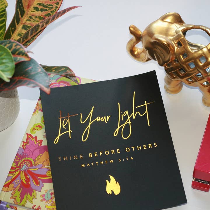 Impression dorée Laissez votre lumière briller pour la vente par Godly Gorgeous