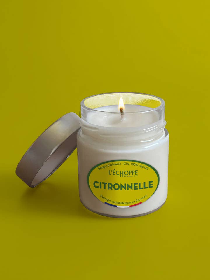 Citronella - Doftljus 180g för wholesale av L'Échoppe Buissonnière
