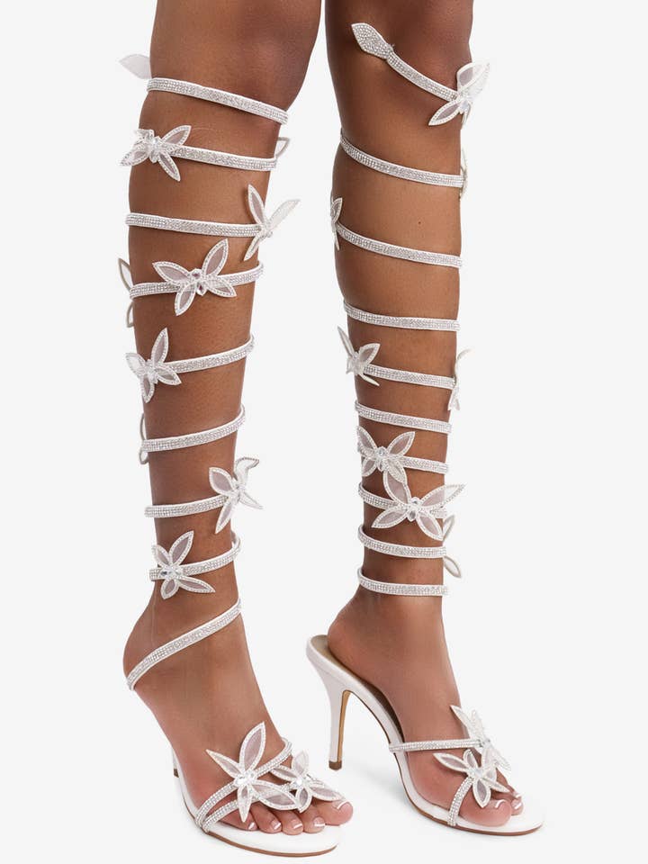 Lemonade Shoes – Großhandel High Heels – Damen – DRAMATISCHE FANTASIE - Stiletto-Absatz mit Schmetterlingen5