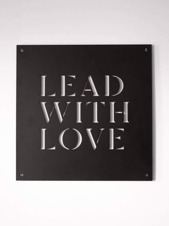 Plomb 12 « x 12" avec amour pour la vente par The Happy Home Line
