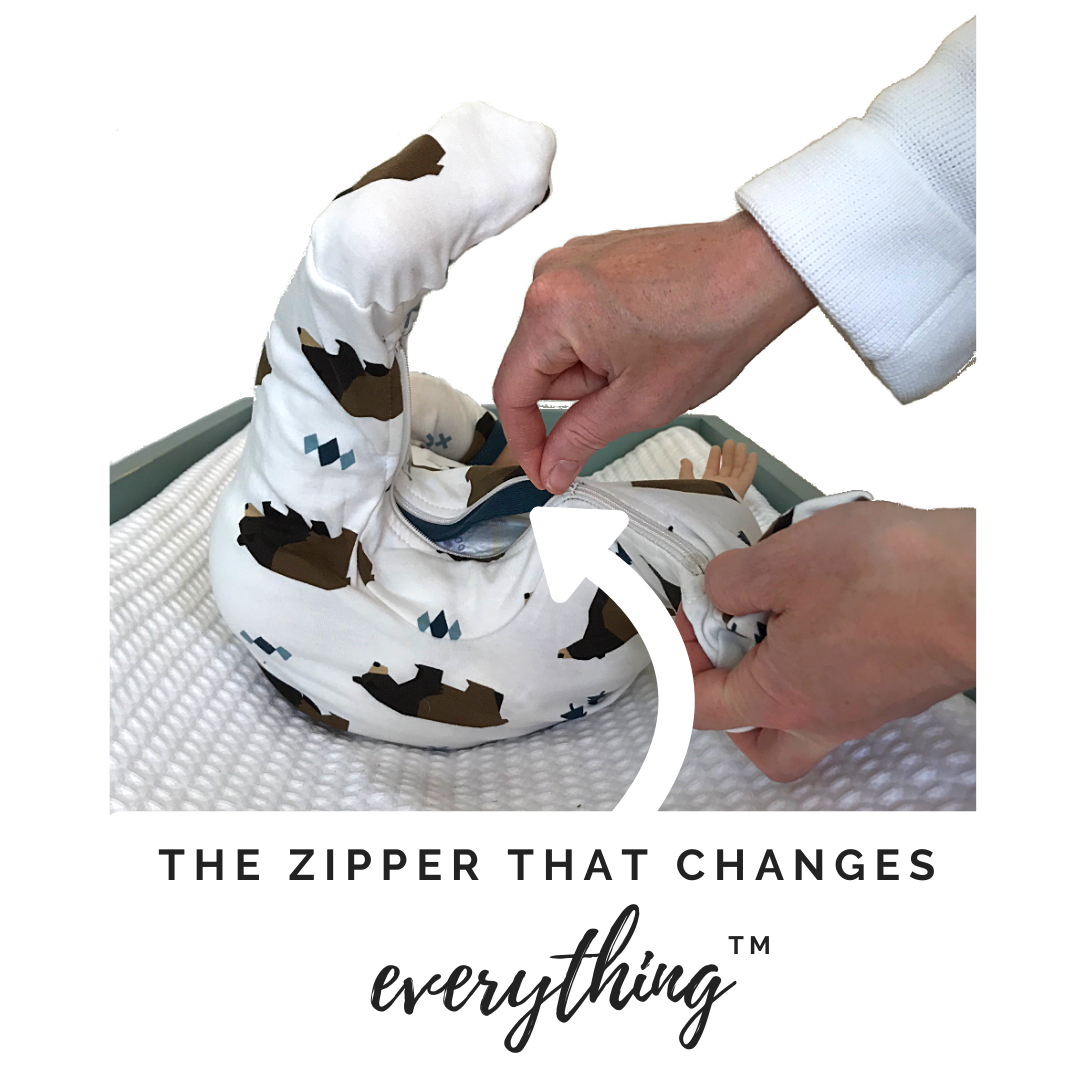 ZippyJamz - Wholesale Jumpsuit - Baby - Little Grizzle - Babysuit - Footed1