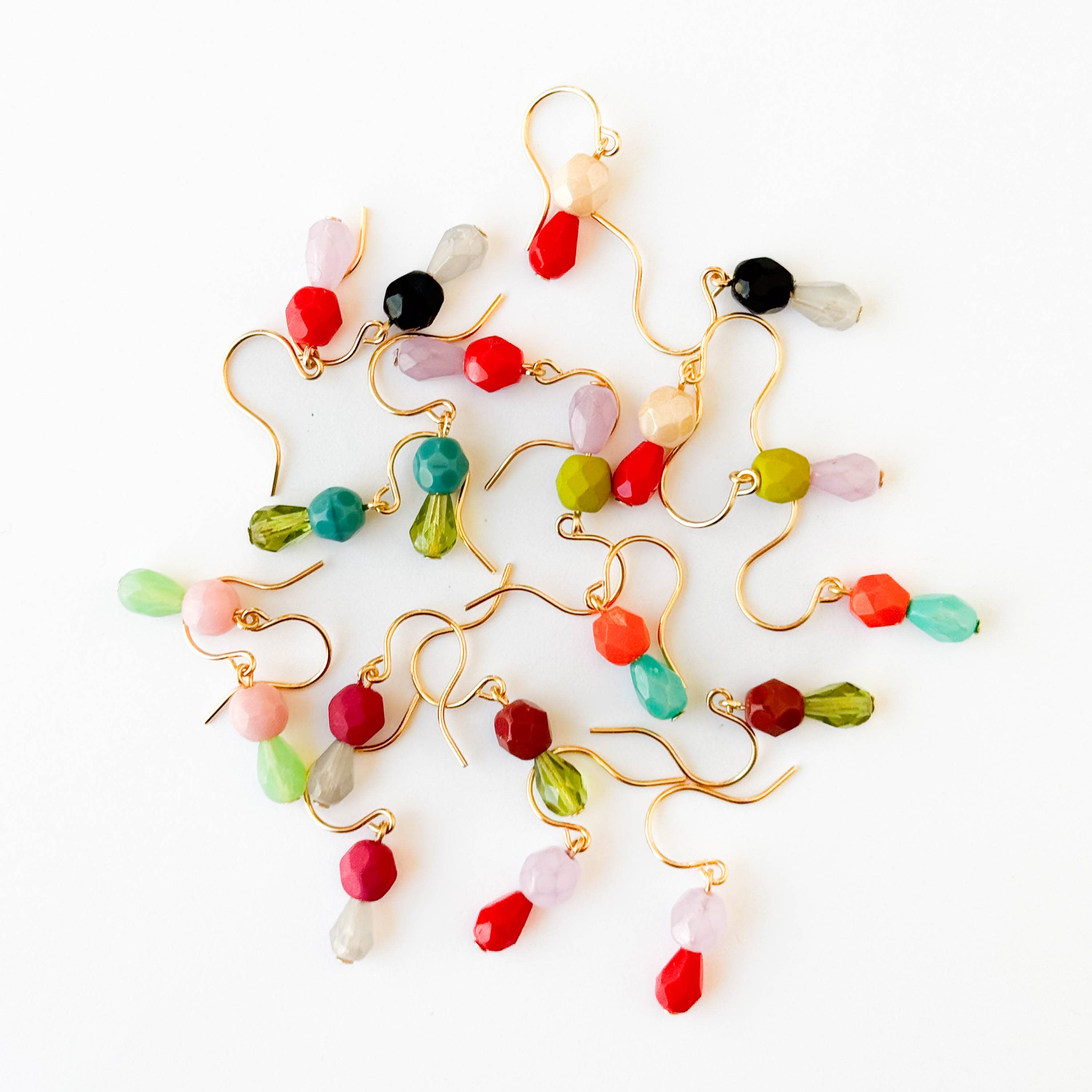 Nest Pretty Things - Wholesale Dangle Earrings - Tiny Earrings Small bead earrings Little color drop earrings3