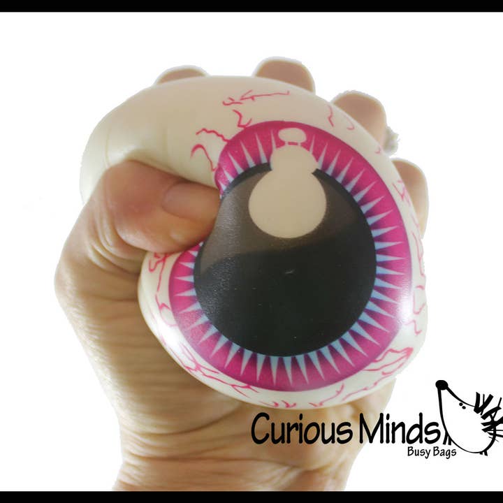 Curious Minds Toys - Wholesale Squishy Toy - Kids & Baby - 1 Large Eye Slow Rise Squishy Foam Stress Ball - Sensory,12
