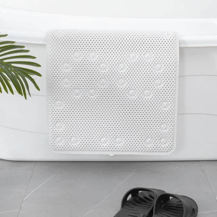 J&V TEXTILES - Wholesale Bath mat - 36 in. x 17 in. Non Skid Double Foam Bath Mat With 58 Suction Cups - 3 Colors27
