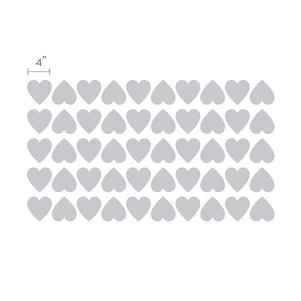 Simple Shapes - Wholesale Wall Decal/Stickers - Large Hearts Wall Decal2