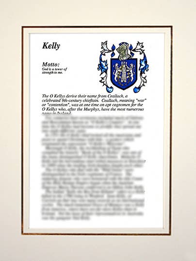 Kelly pour la vente par Family Histories