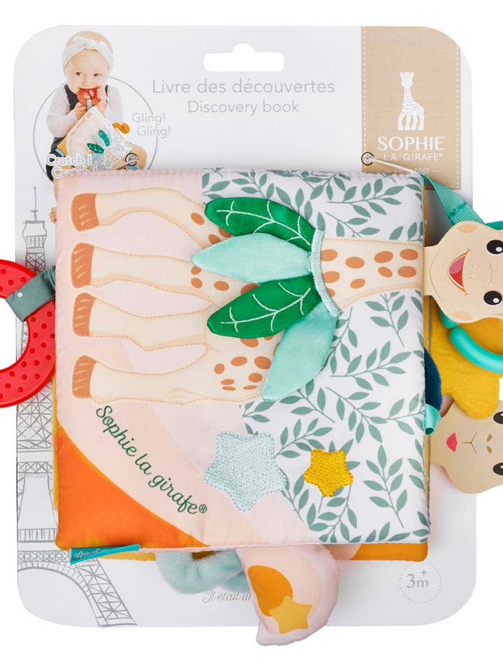 Discovery Book for wholesale by Sophie la Girafe by Calisson Toys.