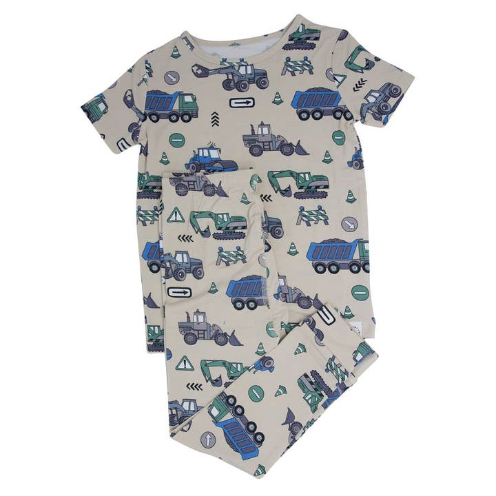 Big Kid Pajama S/S - Sitio de construcción para venta al por mayor de Sweet Bamboo
