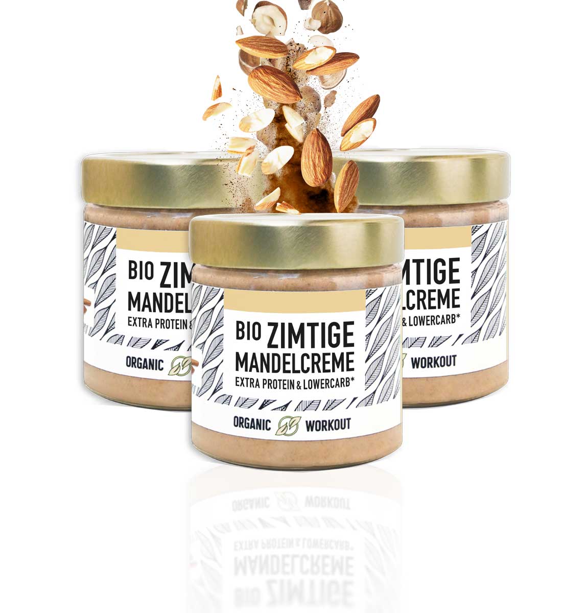 Organic Workout - Wholesale Nut Butter - Cinnamon Organic Almond Cream with Whey Protein + Vanilla (limited special edition)7