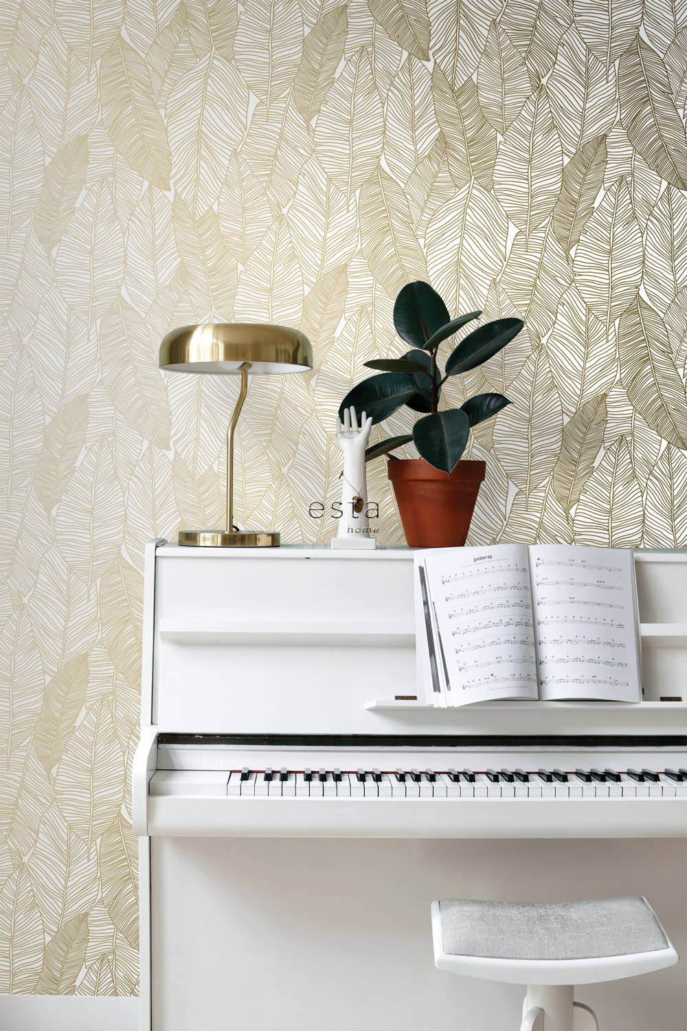 The Design Department b.v. - Wholesale Wallpaper - Wallpaper Pen Drawn Leaves10