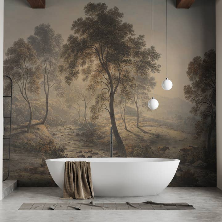 SimurgWallArts - Wholesale Wallpaper - Tree Landscape Wallpaper, Forest Scenic Wall Mural3