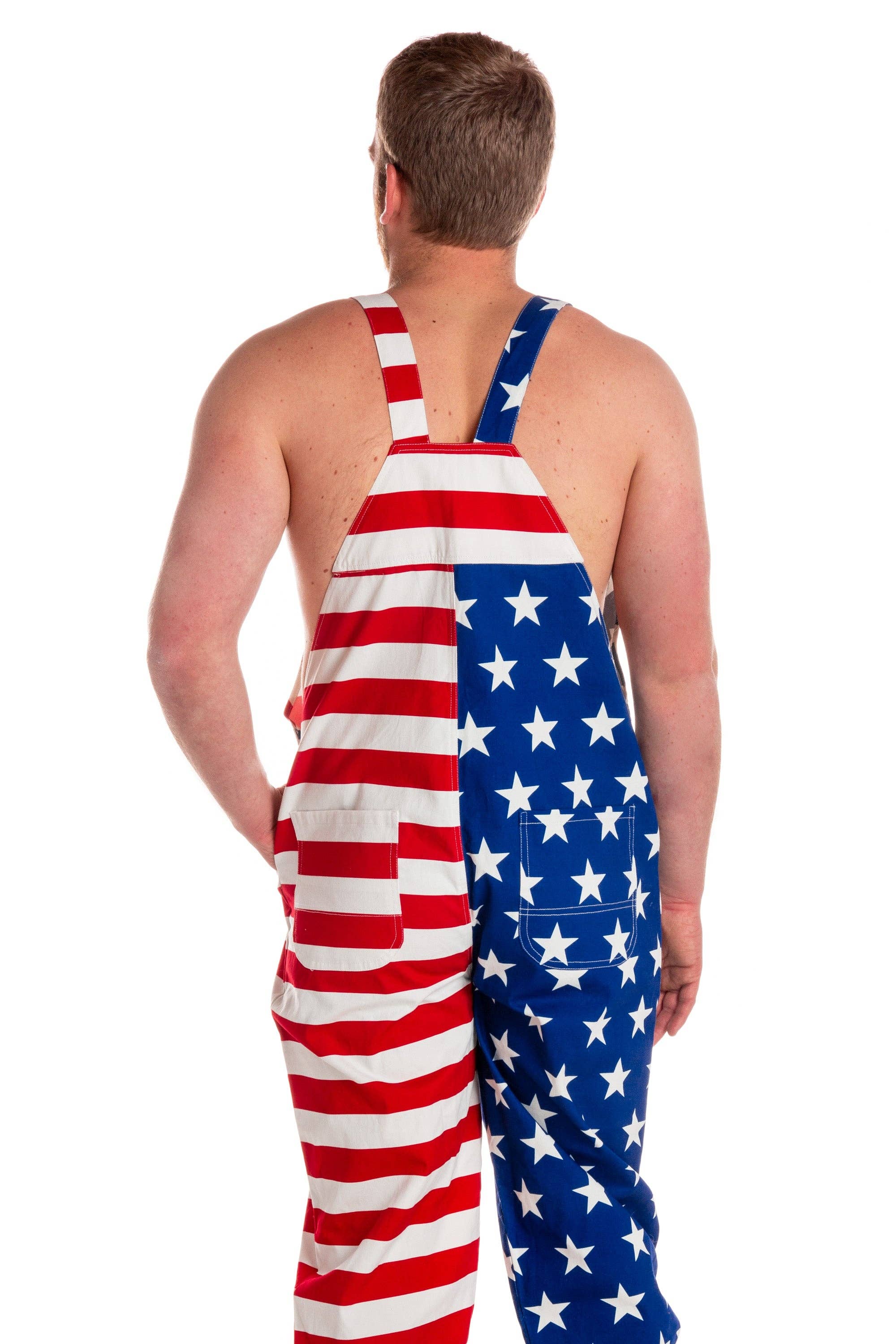 Shinesty, Inc - Wholesale Overalls - Men’s - The Screamin Eagles | American Flag Overalls2