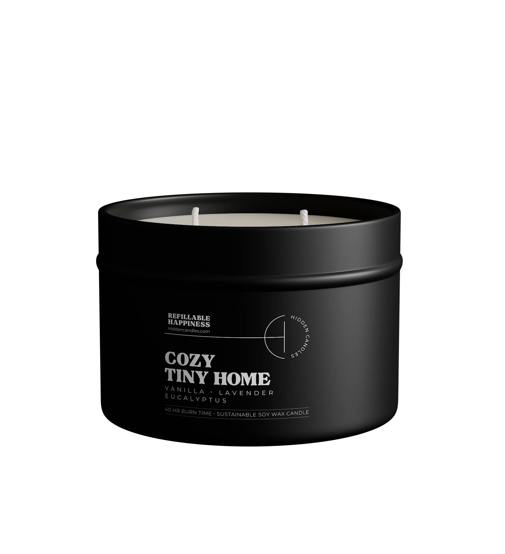 Hidden Candles - Wholesale Jar/Filled Candle - Cozy Tiny Home Candle Refill