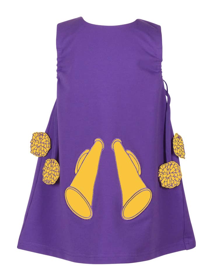 Game Day Jumper - Lila och Guld för wholesale av The Yellow Lamb