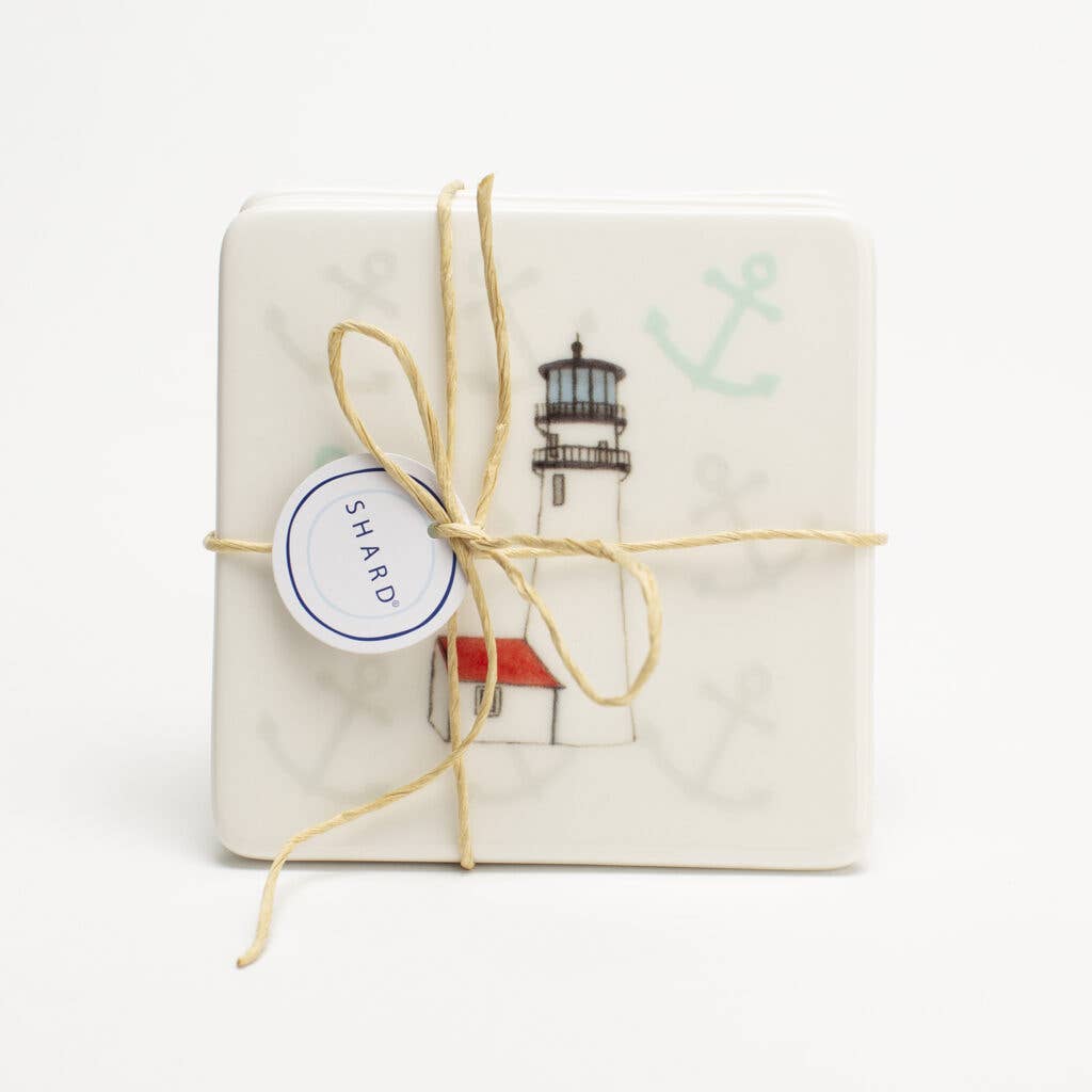 Shard at Home - Wholesale Onderzetters - Cape Cod Lighthouse 4-delige onderzetterset ***0