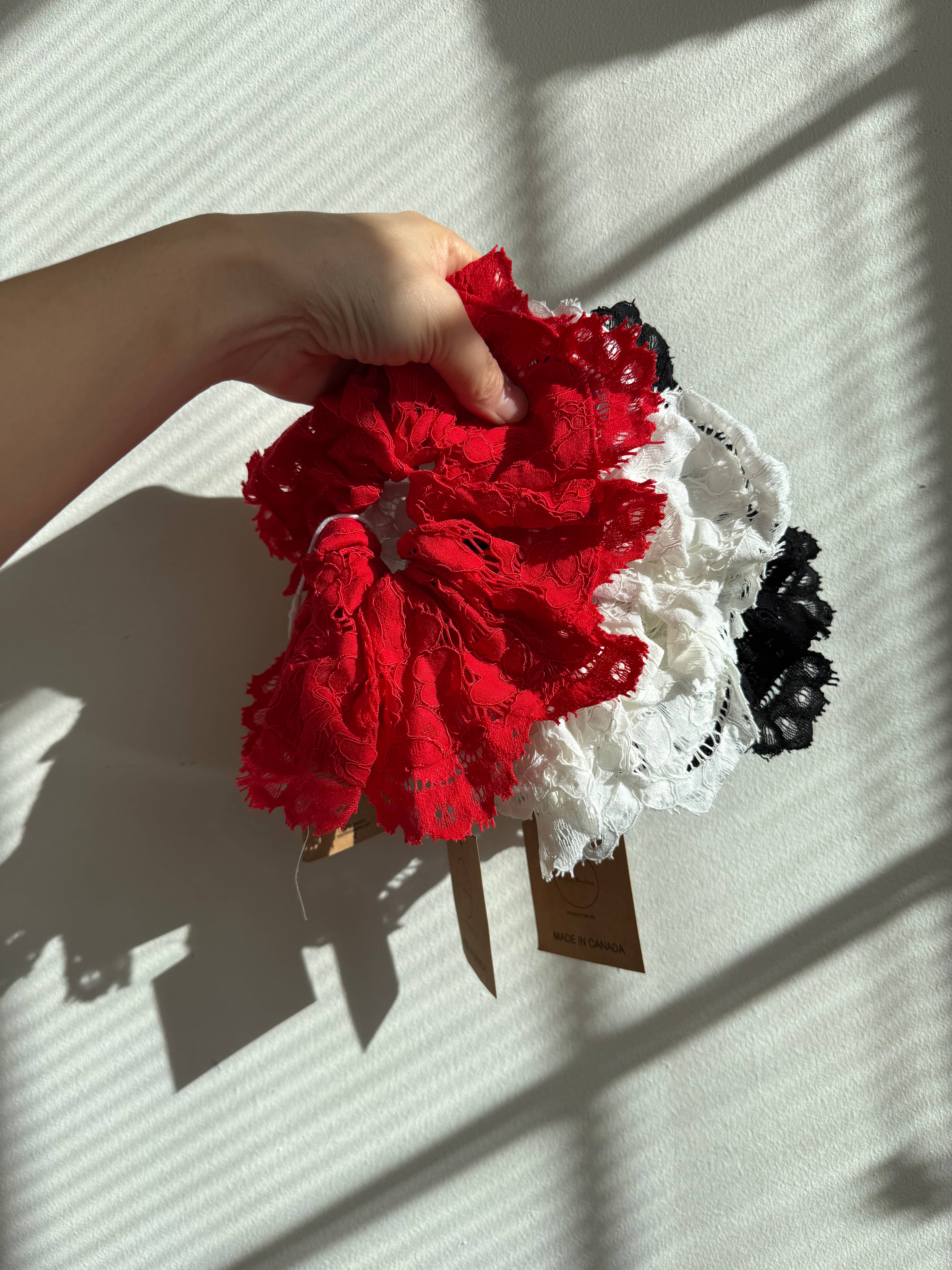 Billy Bamboo – wholesale Scrunchie - Women’s – LACE SCRUNCHIES - neutral11