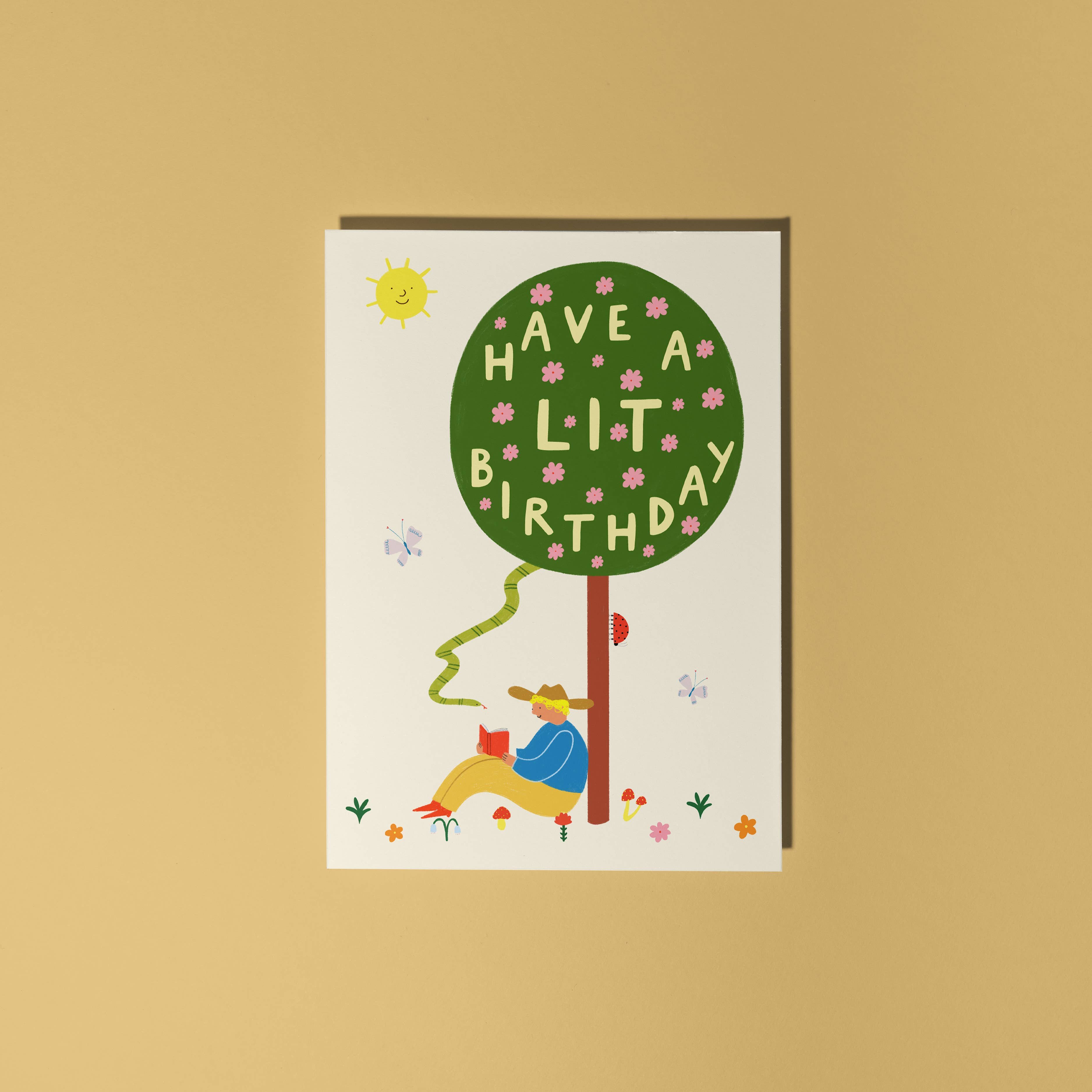 Little Black Cat Illustrated Goods – wholesale Birthday card – Lit Birthday Card | Bookish Birthday Card | Book Lover Card 2
