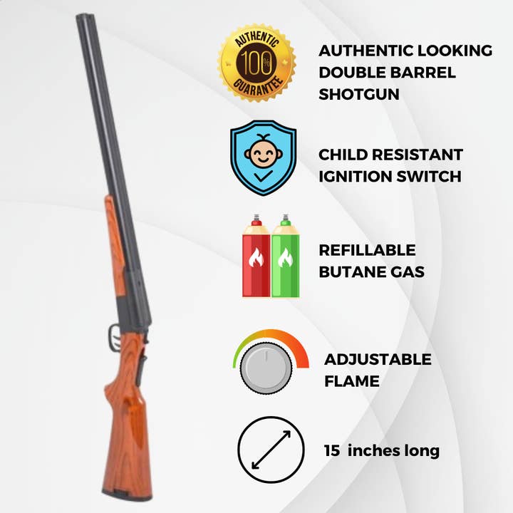 John Gibson Enterprises, Inc. - Wholesale Lighter - Double Barrel Shotgun BBQ Lighter1