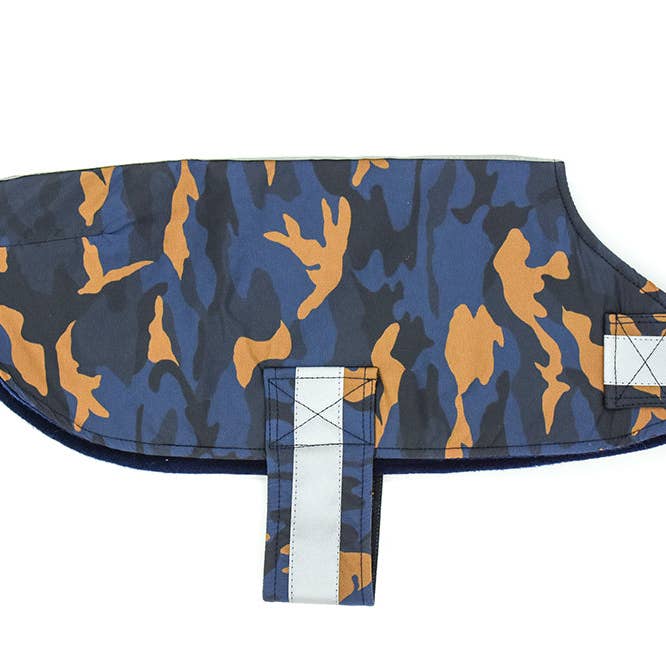 Blue Camo Waterproof Raincoat for wholesale by Mr. Soft Top