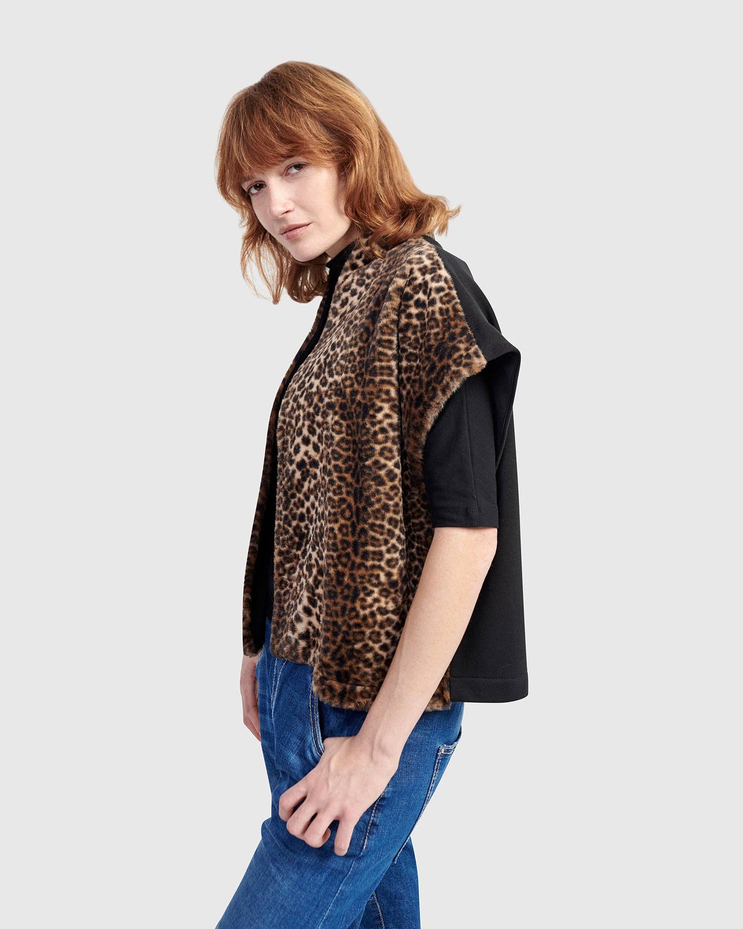 Urban Prowl Vest, Leopard for wholesale on Faire3