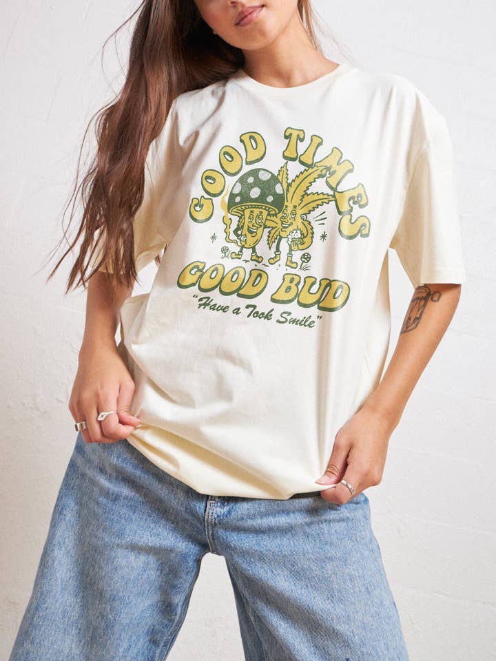 Threadheads - Wholesale Screen printed t-shirt – Women′s - Good Times Good Bud T-Shirt0