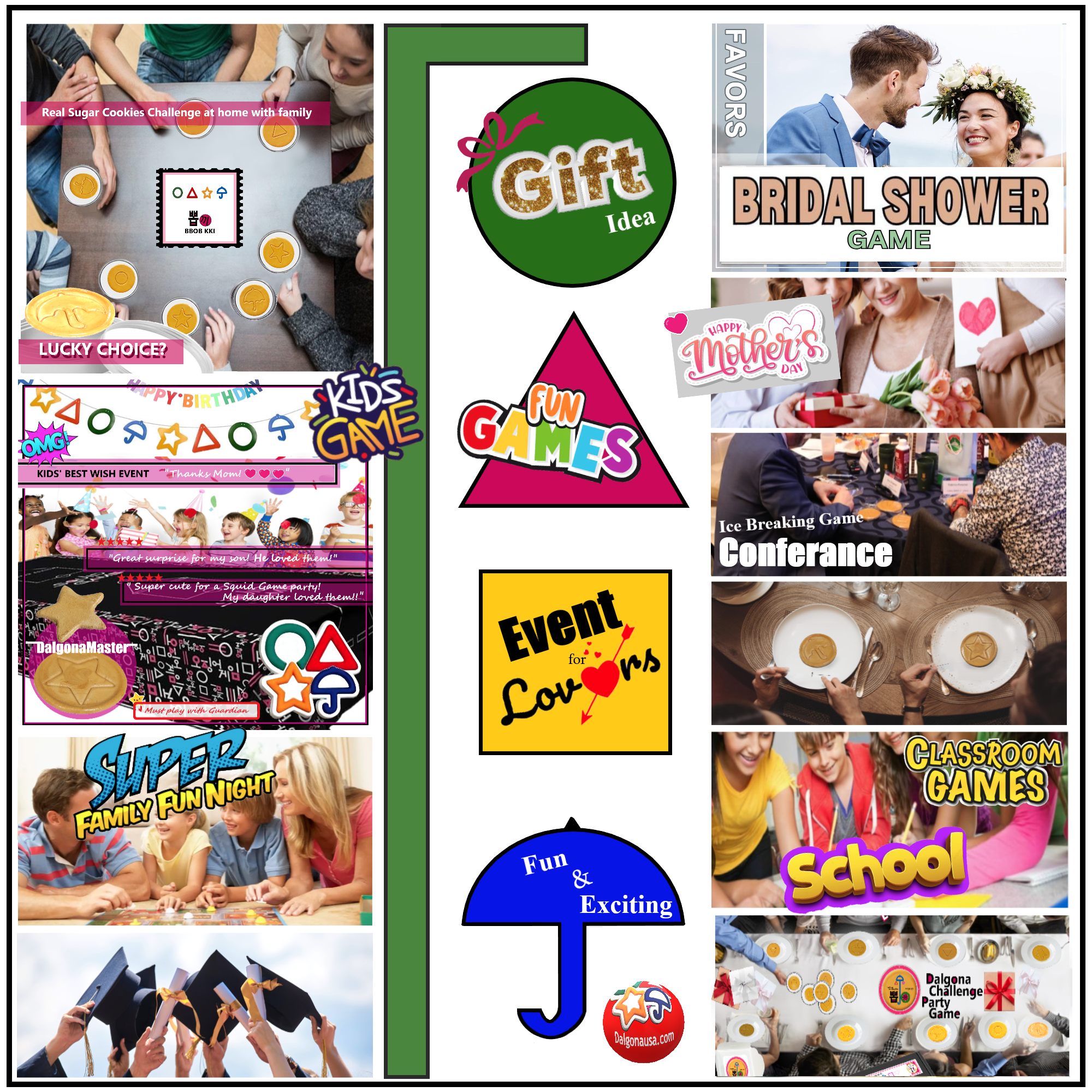 FRKRUS - Wholesale Cookie - Korean Dalgona Squid G Sugar Cookie Challenge Box (4 Symbol)7