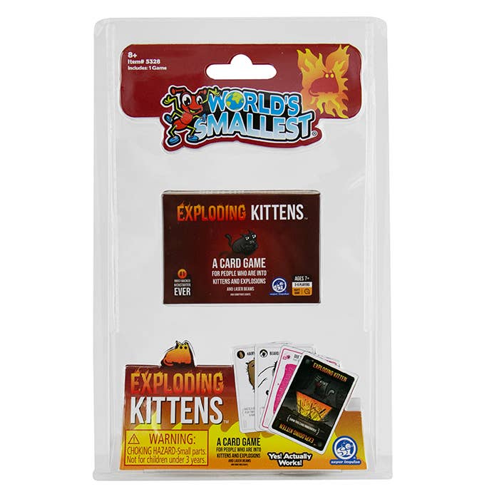 Super Impulse USA - Wholesale Toy Set - Kids - World's Smallest Exploding Kittens Game
