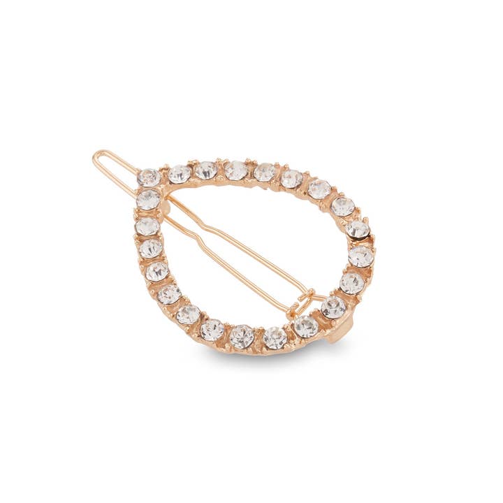 Allure Style Accessories - Wholesale Hair Clip - Women's - Allure Wire Back Rhinestone Barrettes - 2 Pack2