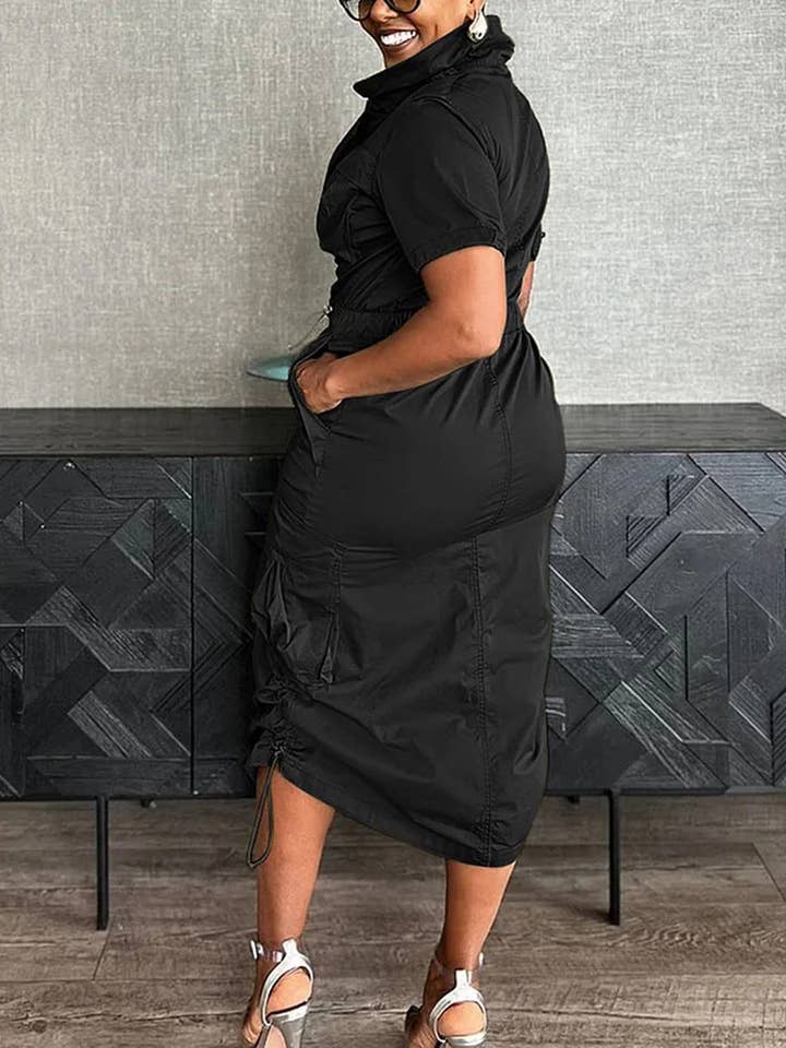 Aria Romance - Wholesale Dress - Women's - Utility Pocket Shirtdress1