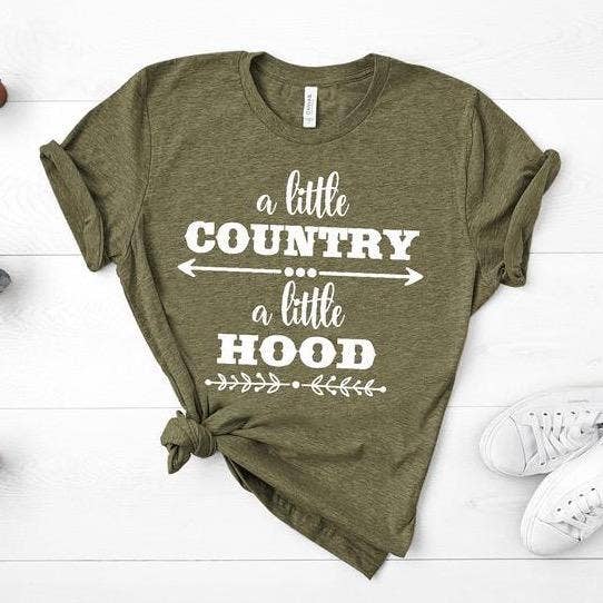 A little Country A little Hood - Unisex Tee for wholesale by GirliesGalore