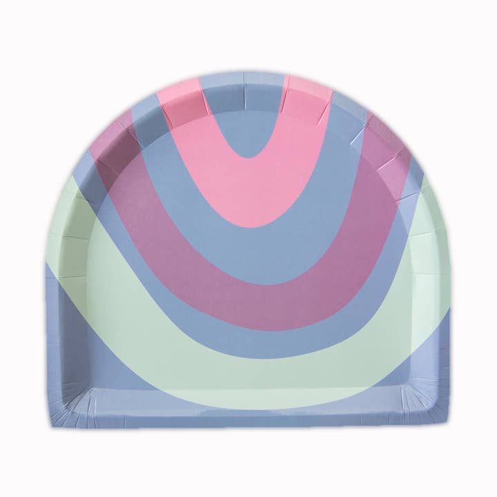 Rainbow Bloom Dinner Plate Set 8pk for wholesale by Oh It's Perfect