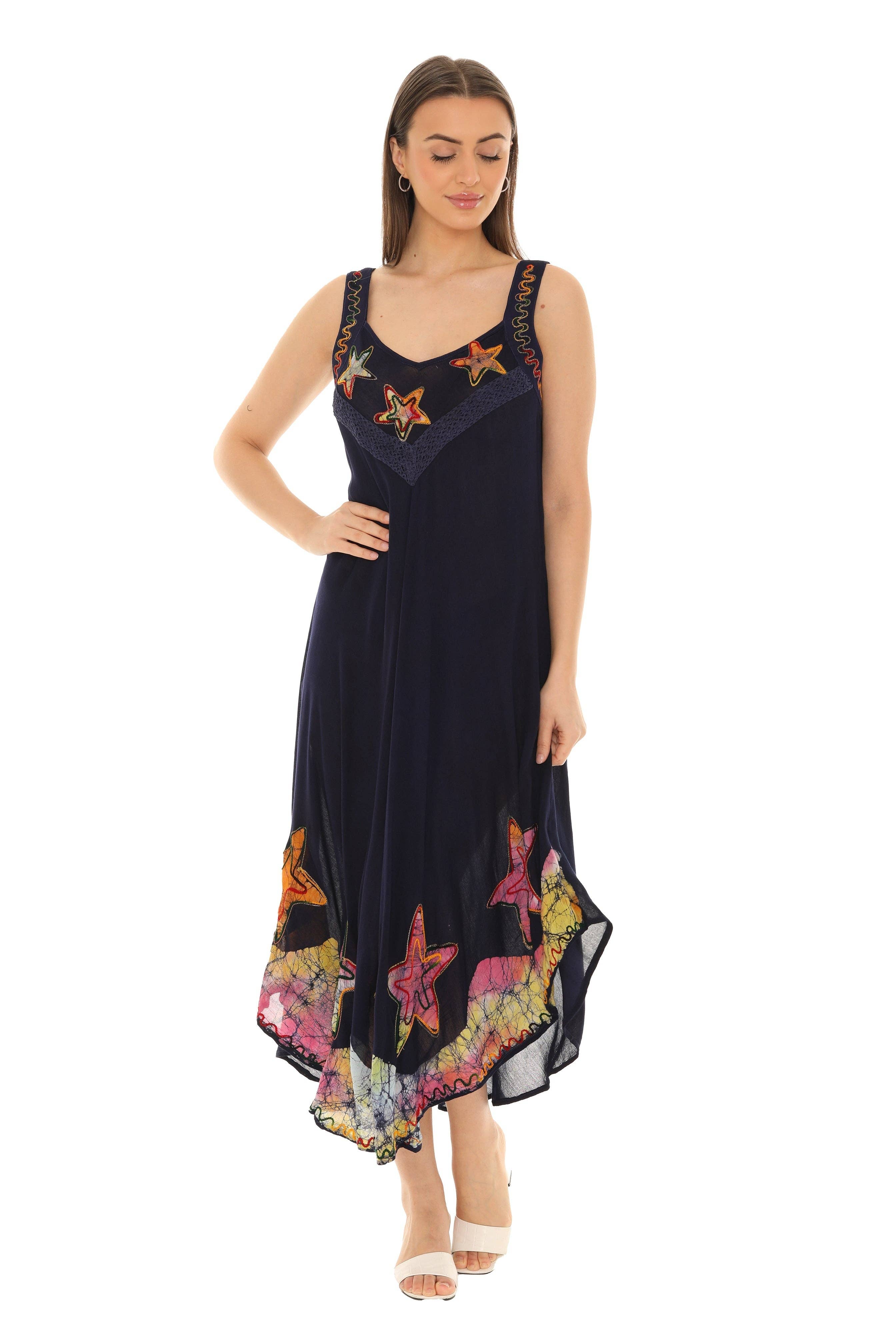 Shoreline Wear. INC - Wholesale Dress - Women's - Starfish Sleeveless Midi Dress5