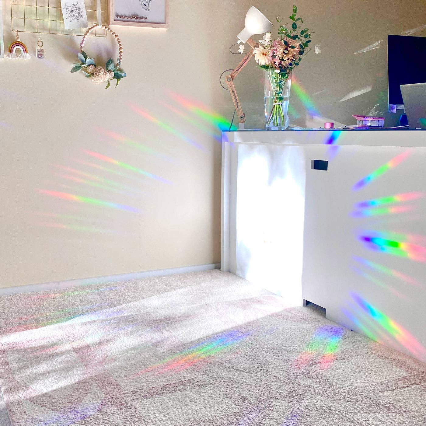 The Rosy Redhead - Wholesale Suncatcher - "Your Time To Shine" Suncatcher Window Decal Rainbow Sticker6