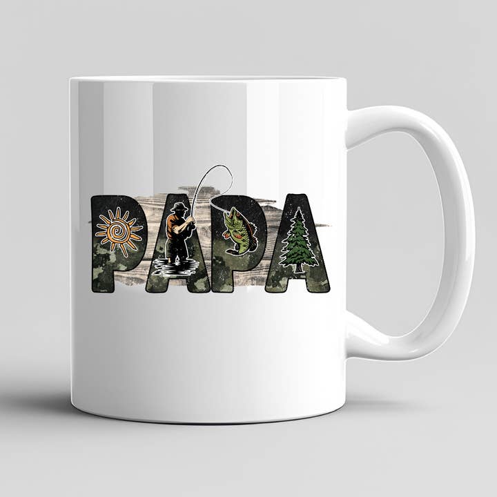 Papa Fathers Day Mug for wholesale by Hello Gorgeous Mugs