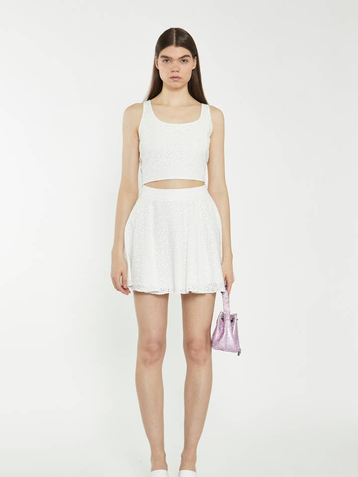 Broderie Skater kjol för wholesale av Glamorous (EU)