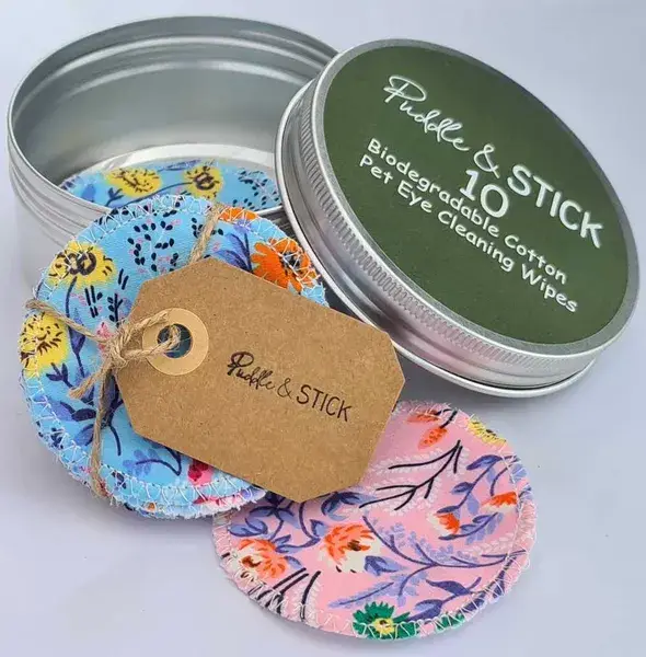 Puddle & Stick – wholesale Pet grooming aid – Dog – 100% Natural, Reusable Pet Eye Wipes6