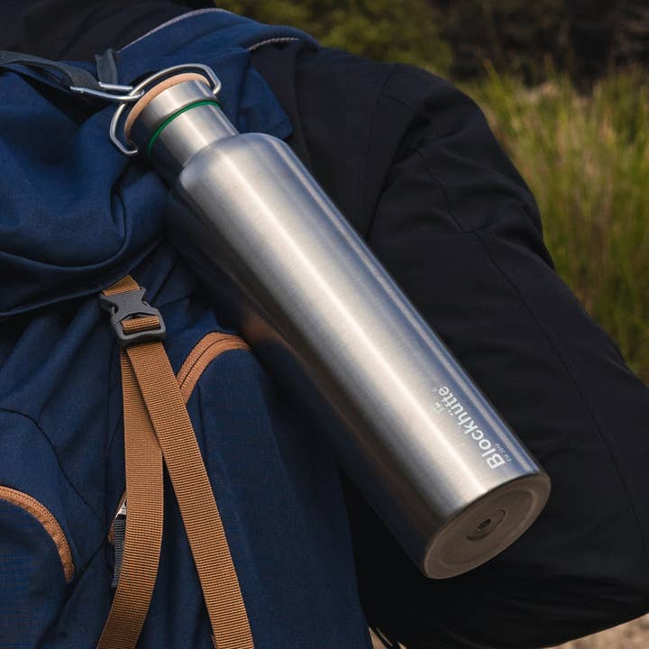 Premium vandflaske i rustfrit stål - 1000 ml for engroshandel hos Blockhütte