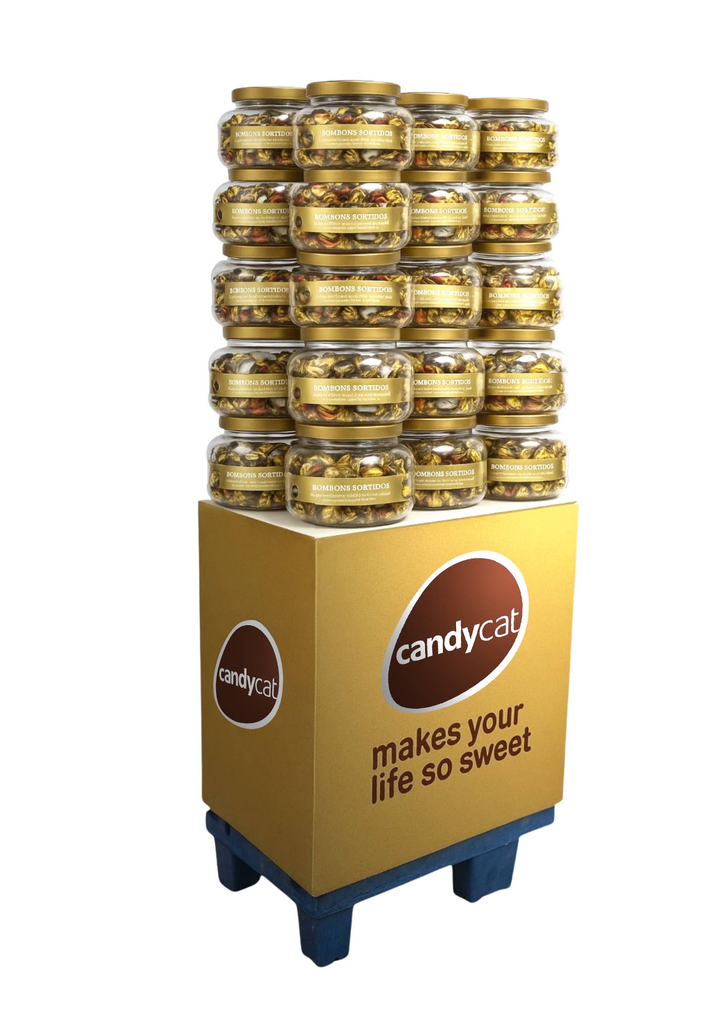 Candycat - Wholesale Chocolate Box - Exhibitor Tower Pots - 30 Units1